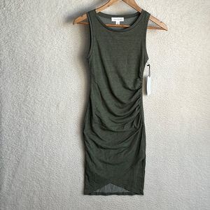 Treasure & Bond Olive Green Sleeveless Dress